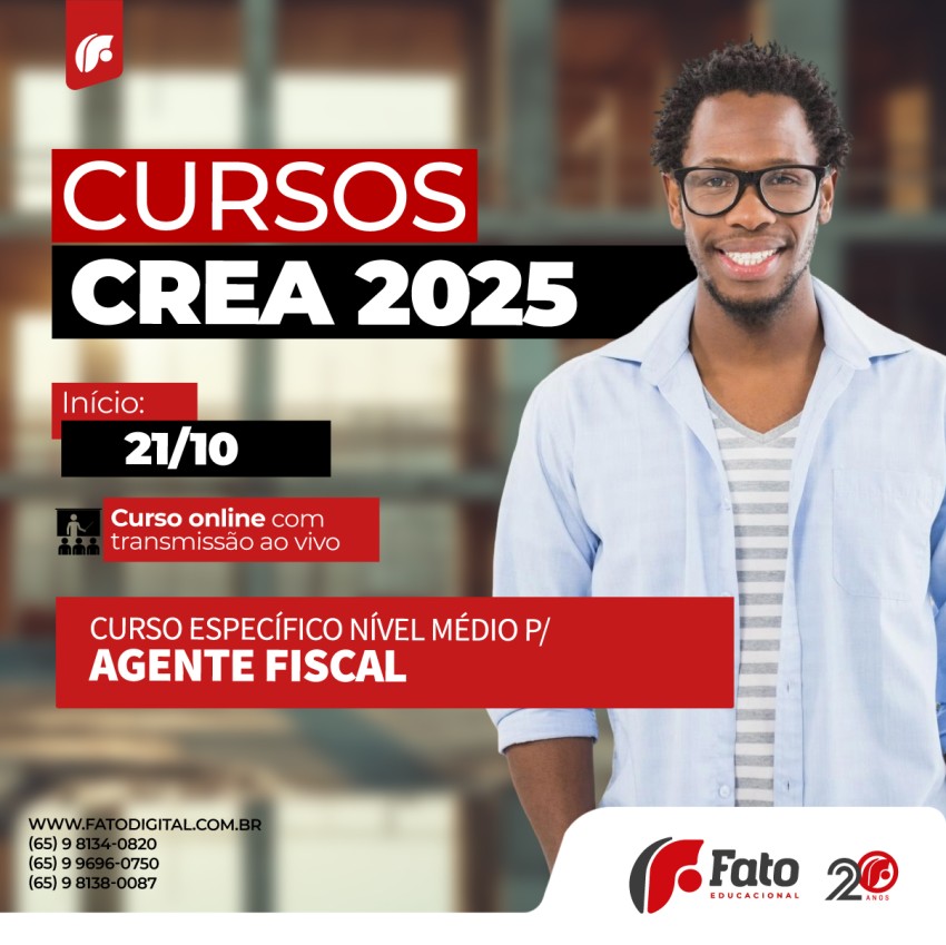 CURSO CREA 2025 - AGENTE FISCAL