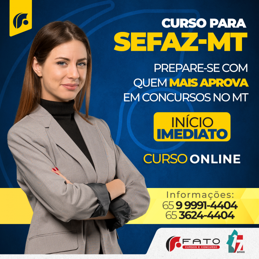 CURSO PARA SEFAZ - ONLINE