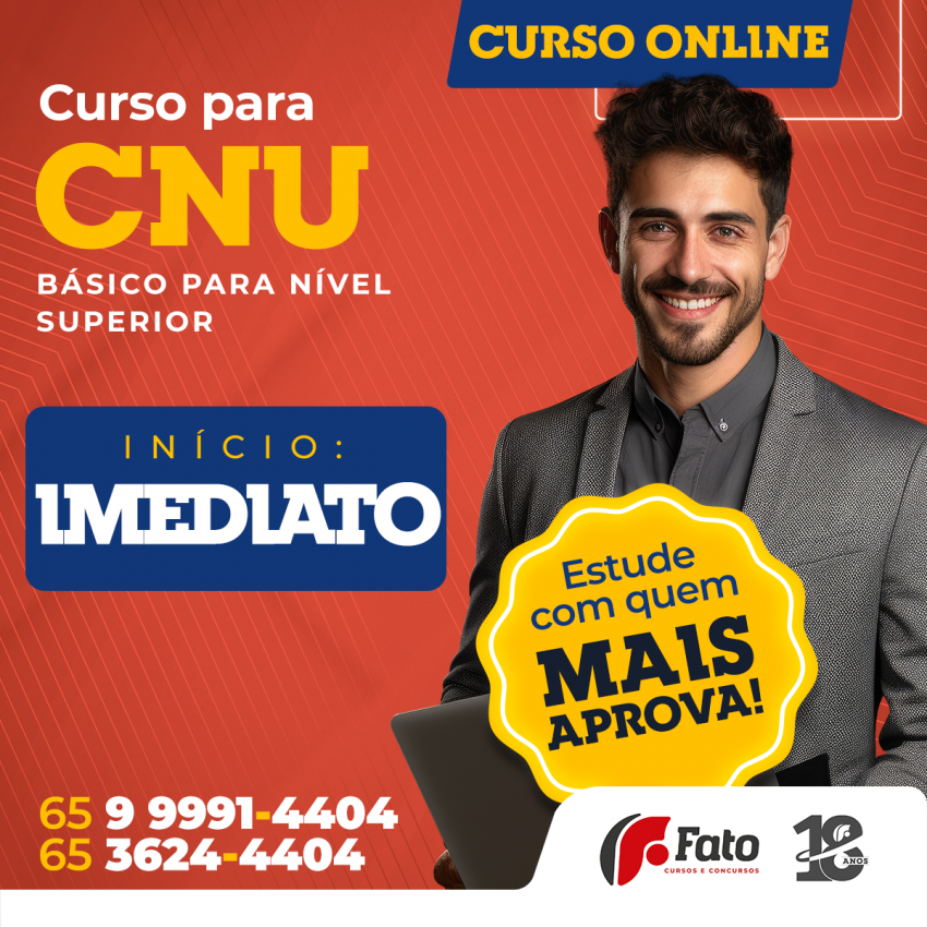 Curso Concurso Nacional Unificado (CNU) | Nvel Superior