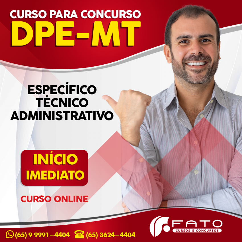 Curso para DPE-MT - Tcnico Administrativo