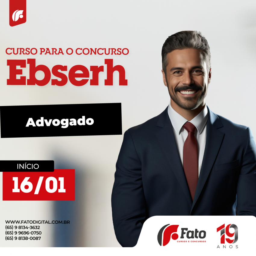 EBSERH 2025 - ADVOGADO - GRAVADO