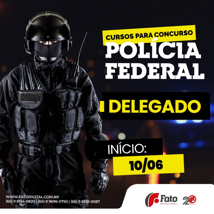 PF 2025  DELEGADO DA POLCIA FEDERAL