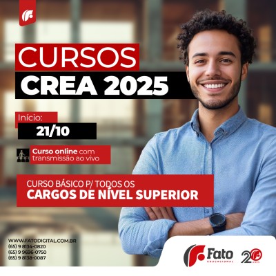 CURSO CREA 2025 - BSICO NVEL SUPERIOR