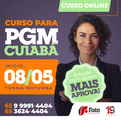 CURSO PARA PGM - CBA