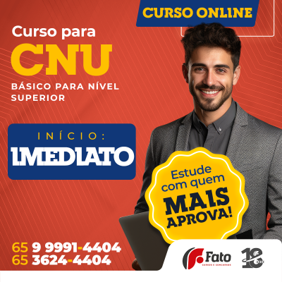 Curso Concurso Nacional Unificado (CNU) | Nvel Superior