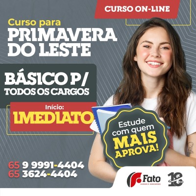 Curso Primavera do Leste 2023 Bsico - Online