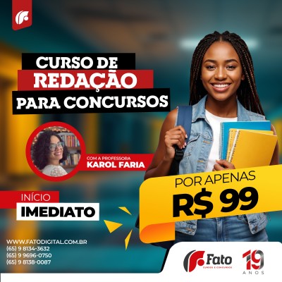 Curso de Redao para Concursos - Prof. Karol Faria - ONLINE