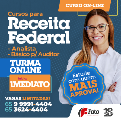 RECEITA FEDERAL ANALISTA E BSICO PARA AUDITOR - ONLINE